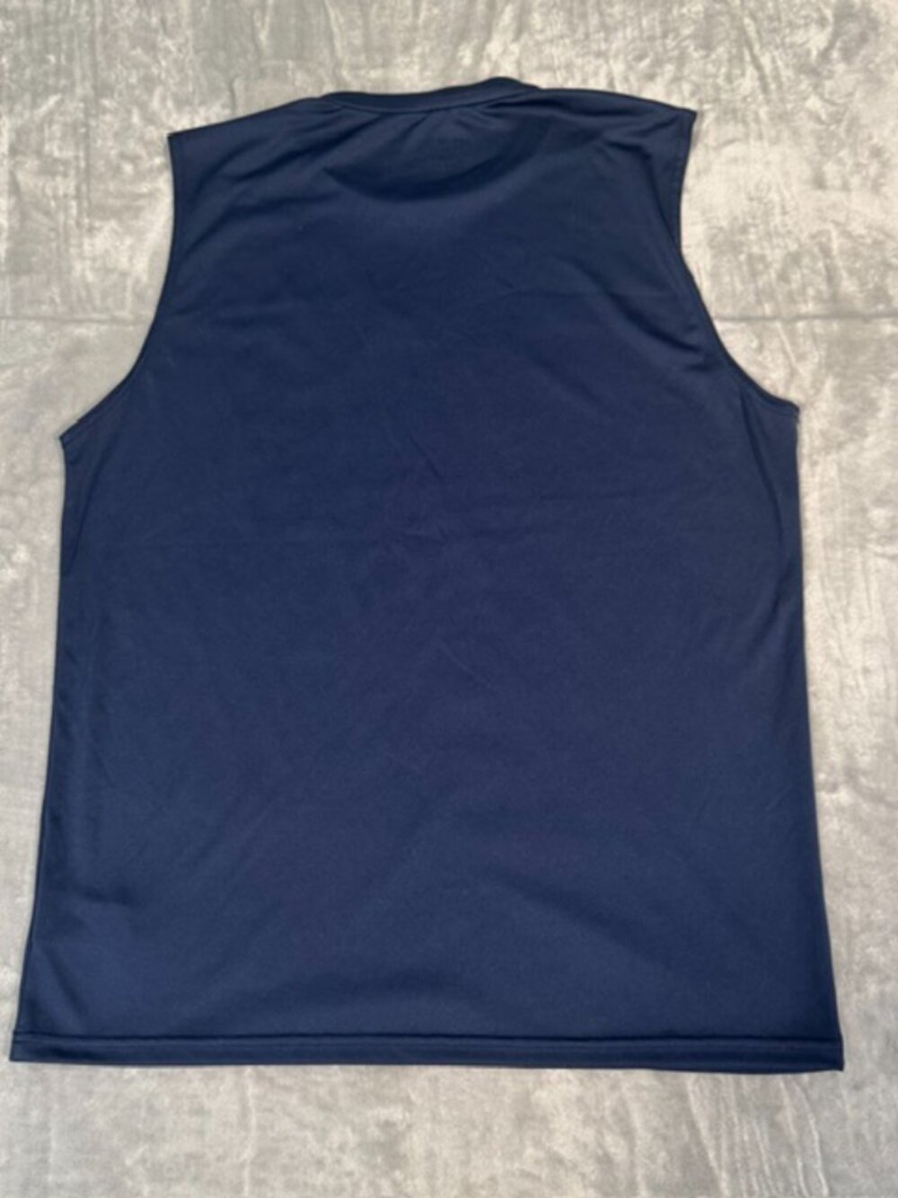 Nike Swim Men's Navy Dri-FIT UPF 40+ Sleeveless Rash Guard M - Picture 2 of 9